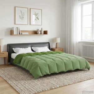 Helårsdyne 240 x 260 cm 4 årstider mikrofiber - grøn