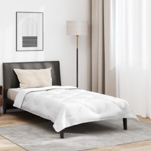 Helårsdyne med pude - hvid mikrofiber 200 x 135 cm