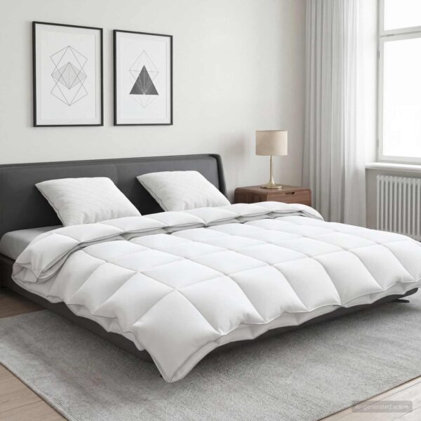 Helårsdyne sæt FULDA 3 stk. 200 x 220 cm - hvid