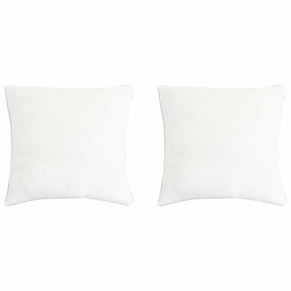 Hovedpuder 2 stk. 60 x 60 cm med bambusfiber - hvid