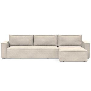 Innovation Living Newilla Sovesofa - Corduroy Ivory inkl. lounger | Møbelsalg.dk