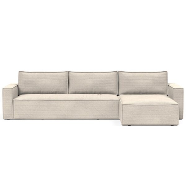 Innovation Living Newilla Sovesofa - Corduroy Ivory inkl. lounger | Møbelsalg.dk