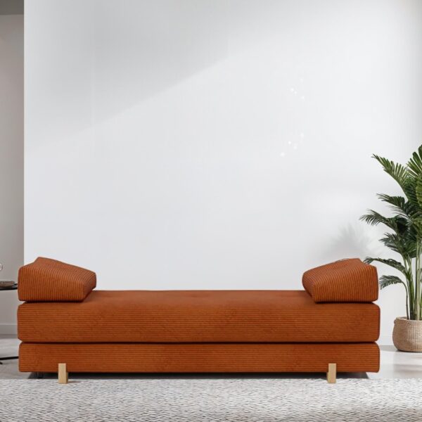 Innovation Living Sigmund sovesofa - Corduroy Burnt Orange 291 200 cm x 82 cm x 200 cm | Møbelsalg.dk