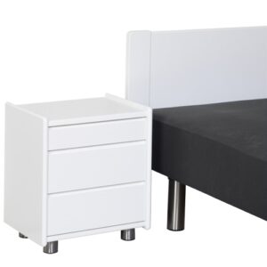 Kaagaard - Sengebord med 3 skuffer - 50 cm x 57 cm x 37 cm | Møbelsalg.dk