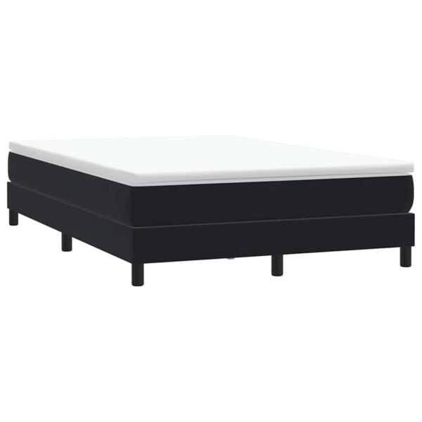 Kontinentalseng med lamelbund 160 x 210 cm - sort fløjl