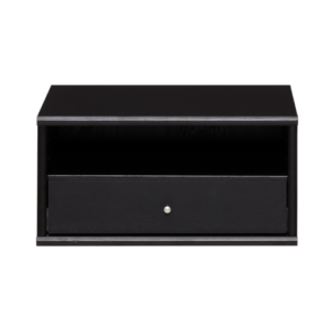 Mistral Modul 038 - Sort sengebord m. 2 skuffer 45.5 cm x 23 cm x 42 cm | Møbelsalg.dk