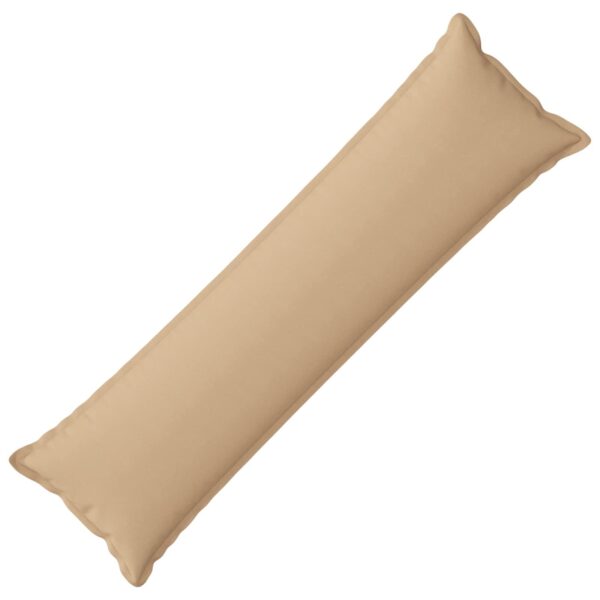 Pyntepude HOUTEN cremefarvet 40 x 145 cm - faux linned