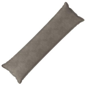 Pyntepude HOUTEN lysegrå 40 x 145 cm - fløjl
