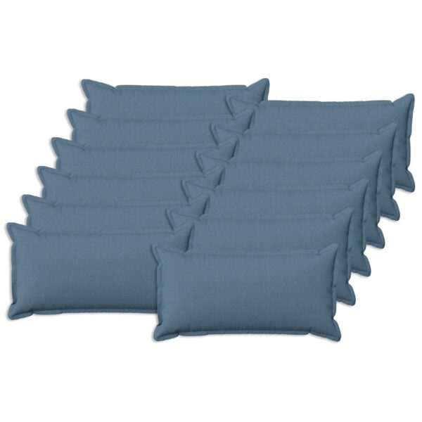 Pyntepuder 12 stk. HOUTEN - Jeans blå 40 x 80 cm