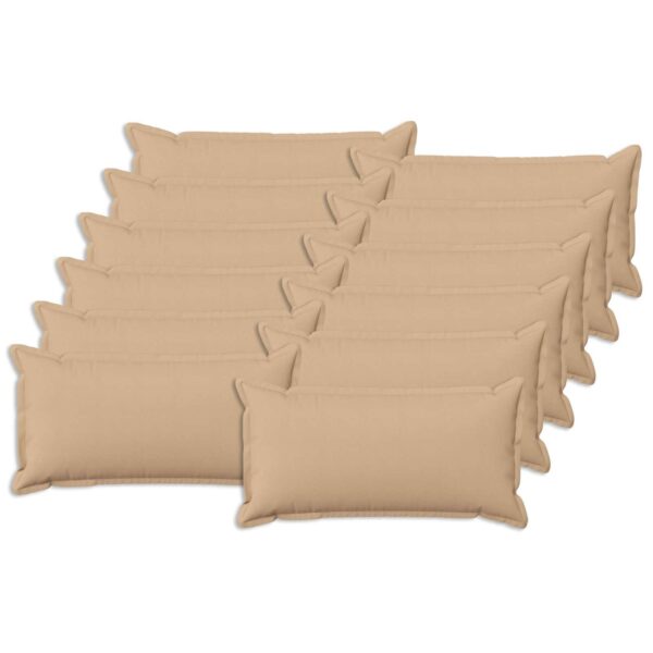 Pyntepuder 12 stk. HOUTEN cremefarvet 40 x 80 cm