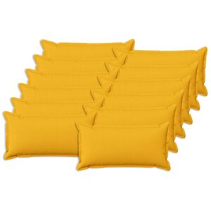 Pyntepuder 12 stk. HOUTEN lys gul 40 x 80 cm