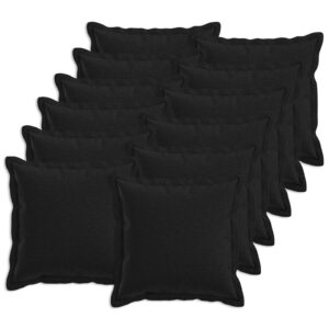 Pyntepuder 12 stk. HOUTEN sort 40 x 40 cm
