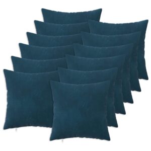 Pyntepuder 12 stk. blå 45 x 45 cm - velour