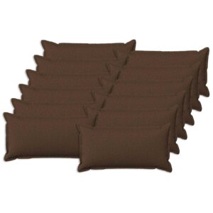 Pyntepuder 12 stk. brun 40 x 80 cm - faux linned
