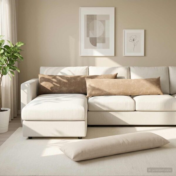 Pyntepuder 2 stk. HEERLEN - brun 40 x 145 cm
