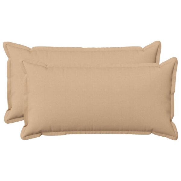Pyntepuder 2 stk. HOUTEN cremefarvet 40 x 80 cm
