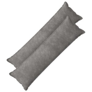 Pyntepuder 2 stk. HOUTEN - lysegrå 40 x 145 cm
