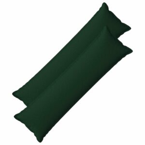 Pyntepuder 2 stk. HOUTEN mørkegrøn 40 x 145 cm