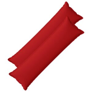 Pyntepuder 2 stk. HOUTEN - rød 40 x 145 cm