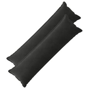 Pyntepuder 2 stk. HOUTEN sort 40 x 145 cm i fløjl