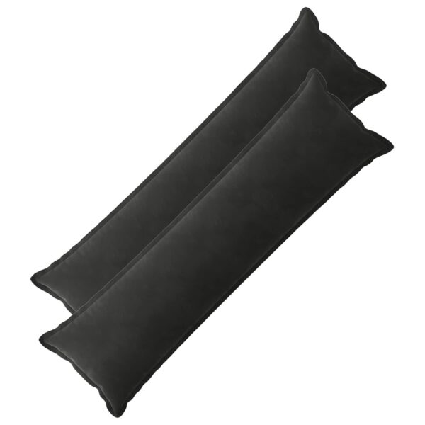 Pyntepuder 2 stk. HOUTEN sort 40 x 145 cm i fløjl