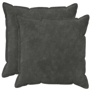 Pyntepuder 2 stk. - antracit 70 x 70 cm mikrofleece