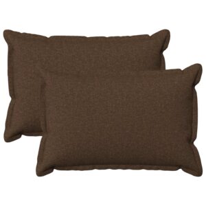 Pyntepuder 2 stk. brun 50 x 75 cm - linnedlook