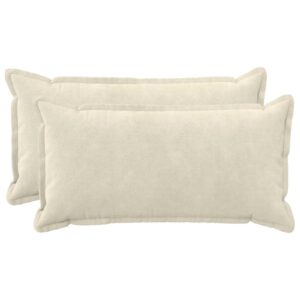 Pyntepuder 2 stk. - cremefarvet 40 x 70 cm