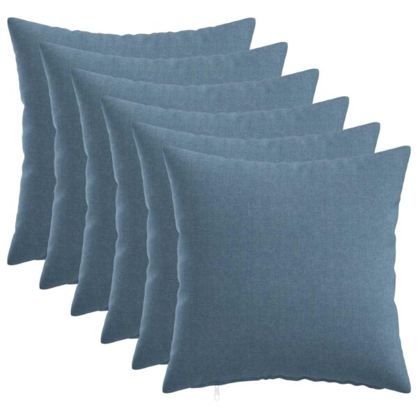 Pyntepuder 6 stk. HEERLEN - Jeans blå 40 x 40 cm