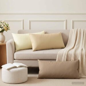 Pyntepuder 6 stk. HEERLEN beige 40 x 70 cm