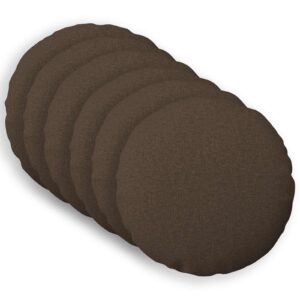 Pyntepuder 6 stk. HEERLEN gråbrun Ø 30 cm