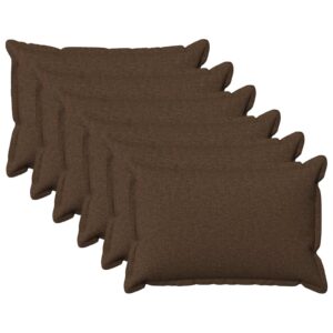 Pyntepuder 6 stk. HOUTEN brun 30 x 50 cm