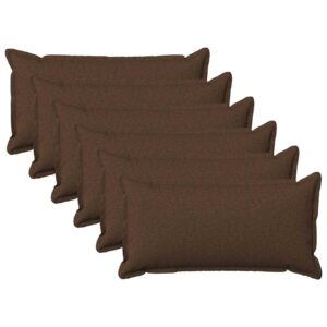 Pyntepuder 6 stk. HOUTEN brun 40 x 70 cm