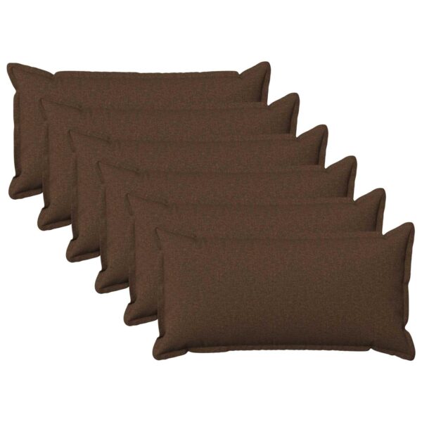 Pyntepuder 6 stk. HOUTEN brun 40 x 70 cm