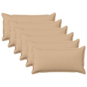 Pyntepuder 6 stk. HOUTEN cremefarvet 40 x 80 cm