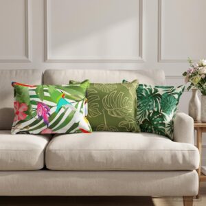 Pyntepuder 6 stk. HOUTEN flerfarvet 30 x 50 cm