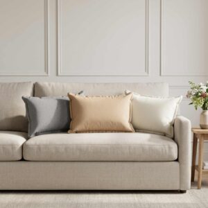 Pyntepuder 6 stk. HOUTEN - hvid 40 x 60 cm
