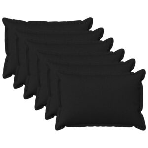 Pyntepuder 6 stk. HOUTEN sort 40 x 60 cm