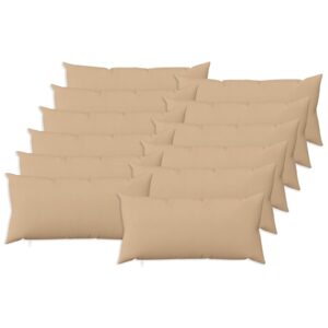 Pyntepuder HEERLEN 12 stk. - cremefarvet 40 x 80 cm