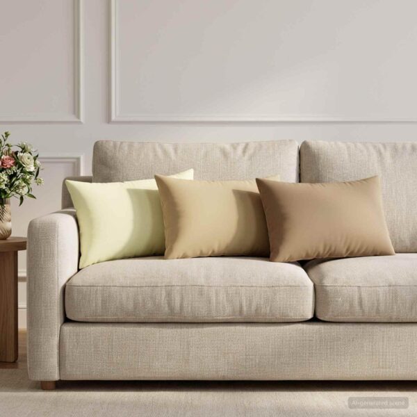 Pyntepuder HEERLEN 2 stk. - beige 40 x 60 cm