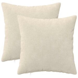 Pyntepuder HEERLEN 2 stk. - cremefarvet 45 x 45 cm