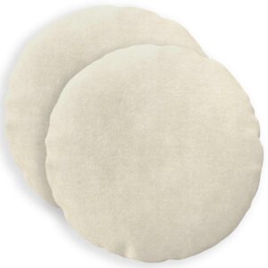 Pyntepuder HEERLEN 2 stk. - cremefarvet mikrofiberfleece