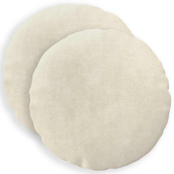 Pyntepuder HEERLEN 2 stk. - cremefarvet mikrofiberfleece