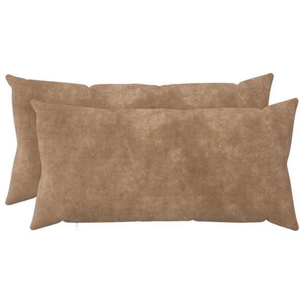 Pyntepuder HEERLEN 2 stk. - gråbrun 40 x 70 cm