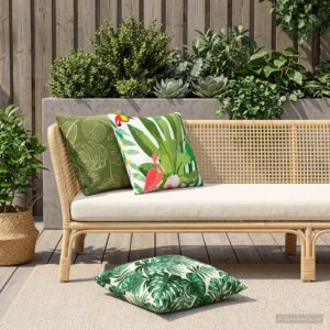 Pyntepuder HEERLEN bladdesign 2 stk. 55 x 55 cm
