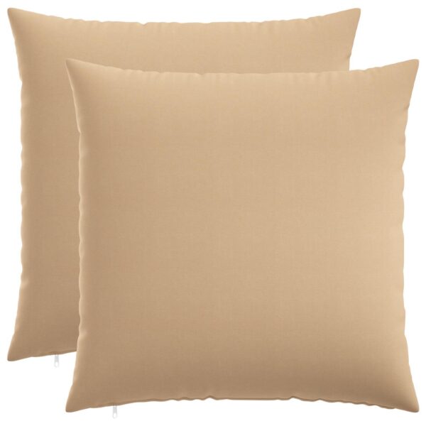 Pyntepuder HEERLEN - cremefarvet 65 x 65 cm, 2 stk.