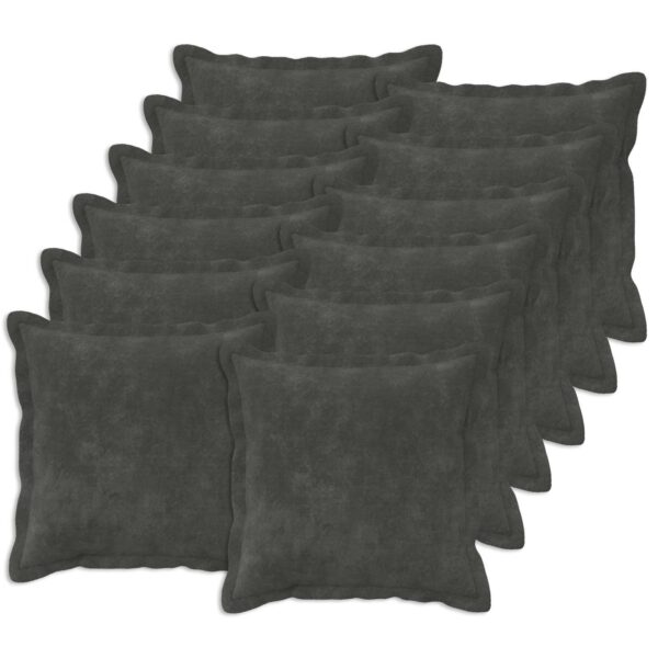 Pyntepuder HOUTEN 12 stk. - antracit 45 x 45 cm