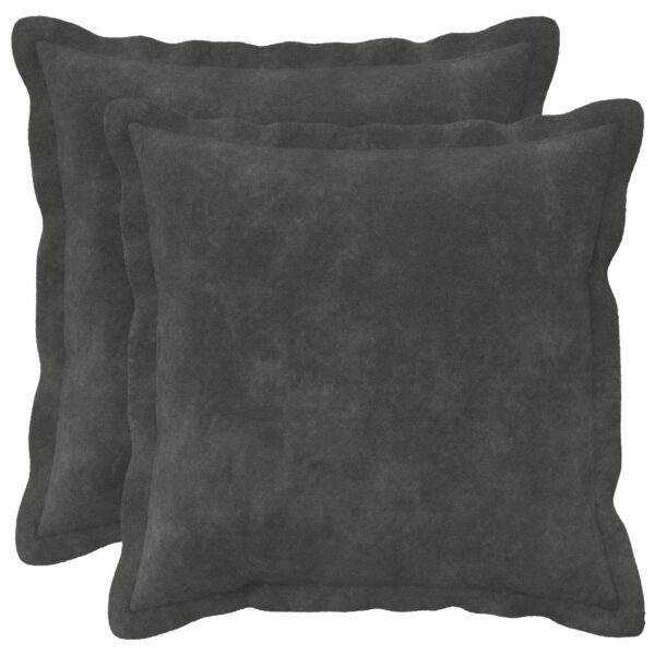 Pyntepuder HOUTEN 2 stk. - antracit 50 x 50 cm
