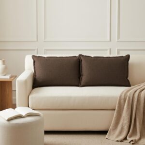 Pyntepuder HOUTEN 2 stk. - brun 30 x 50 cm