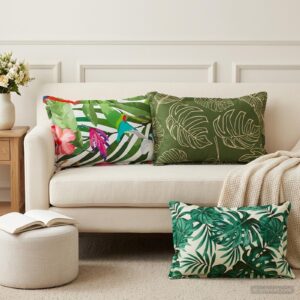 Pyntepuder HOUTEN 2 stk. - flerfarvet 50 x 75 cm